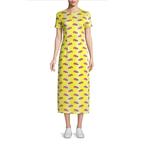 Hayley Elsaesser x Barbie  Car Print Maxi T-Shirt Dress XS - Picture 1 of 13